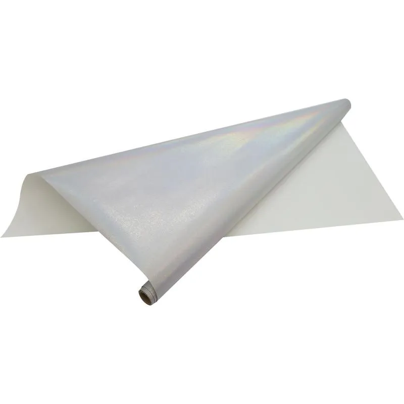 روكو لفة هدايا، كلاسيكي هولوغرافي، فضي، 75.00 cm ( 2.46 ft )X 100.00 cm ( 3.28 ft ) — صورة 1