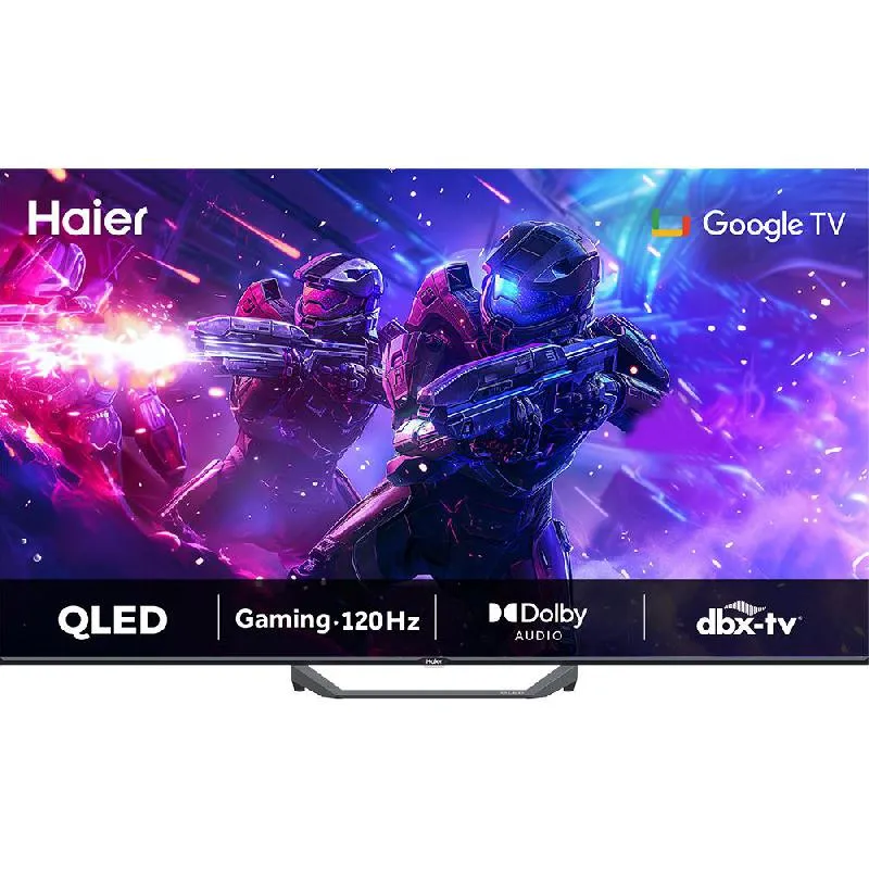 هاير 55 بوصة تلفزيون ذكي، دقة 4 كيه كيو ليد، 60 Hz، اسود، H6F