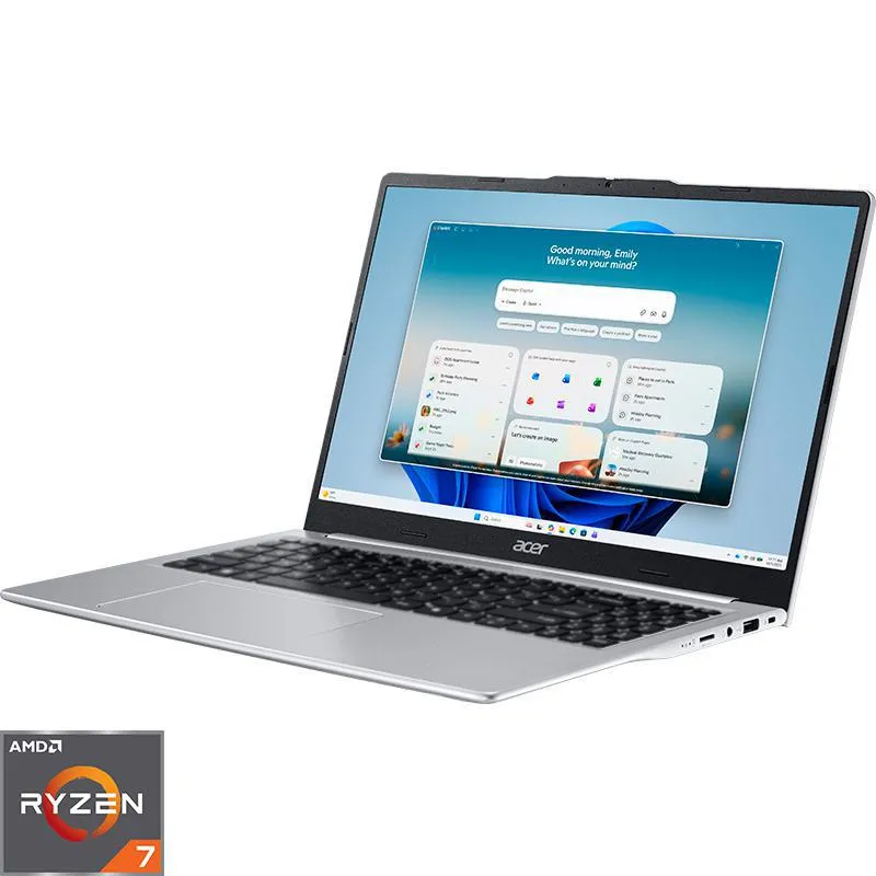ايسر أسباير لايت لابتوب، 15.6 بوصة، آيه أم دي رايزن 7، 8 جيجابايت رام، قرص صلب بـ 512 جيجابايت، ويندوز 11،