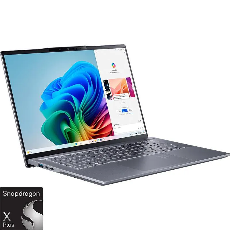 ايسر SF314-43-R9GG سويفت لابتوب، ذكاء اصطناعي مع كوبايلوت+، 14.5 بوصة، سنابدراغون أكس بلس، 16 جيجابايت رام، قرص صلب 1 تيرابايت، ويندوز 11،