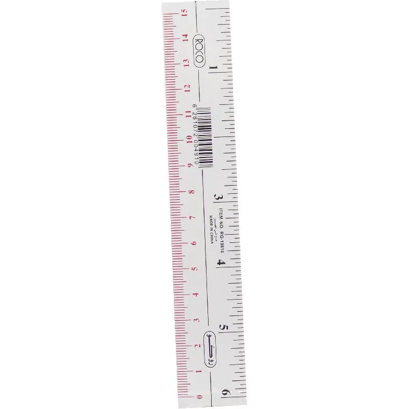 روكو هاي كلاس مسطرة، حافة مستقيمة، 15 cm، بلاستيك،