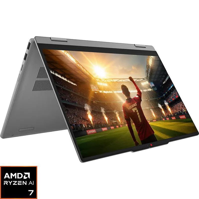 لينوفو 5 ايديا باد لابتوب 2 في 1 متحول، ذكاء اصطناعي مع كوبايلوت+، 14 بوصة، معالج AMD رايزن الذكاء الاصطناعي، 16 جيجابايت رام، قرص صلب بـ 512 جيجابايت، ويندوز 11 هوم، آيه أم دي راديون،