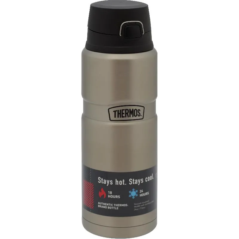 ثيرموس ستينلس كينغ قارورة ماء، بارد/ساخن، 710.00 ml ( 1.25 pt )، فولاذ مقاوم للصدأ مطفي
