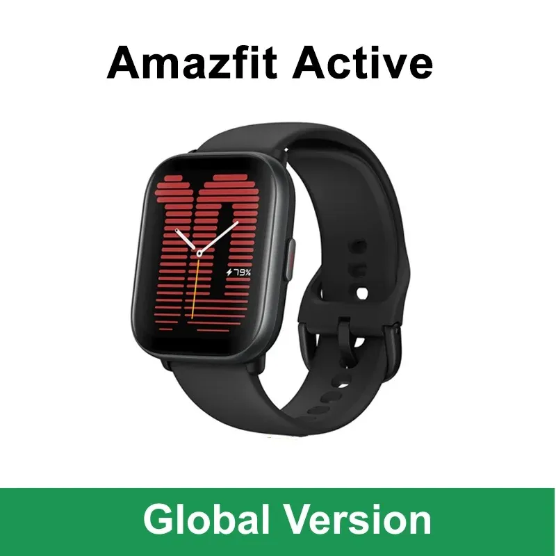 ساعة ذكية Amazfit Active الإصدار العالمي 42 مم بشاشة AMOLED 1.75 بوصة، عمر بطارية 14 يومًا، أكثر من 120 وضعًا رياضيًا، متوافقة مع أندرويد وiOS — صورة 1