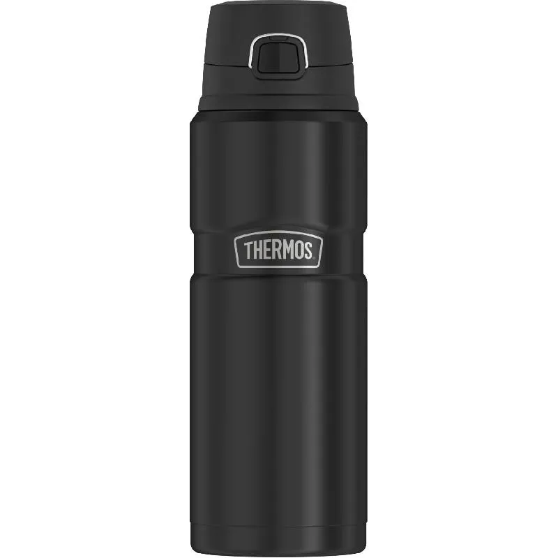 ثيرموس ستينلس كينغ قارورة ماء، بارد/ساخن، 710.00 ml ( 1.25 pt )، اسود