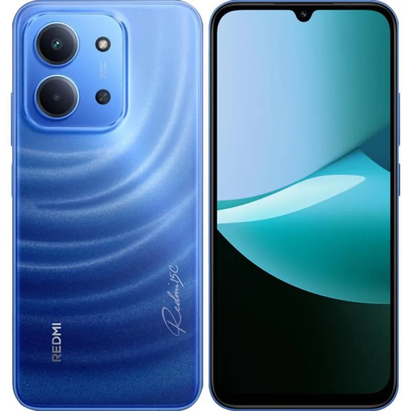 شاومي ريدمي 15 سي الجيل الرابع، 256 جيجابايت، 8 جيجابايت رام، أزرق ضوء القمر 4G LTE، ميديا تيك هيليو G81 ألترا