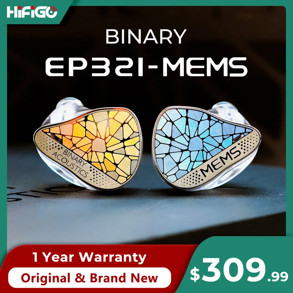 سماعات أذن داخلية عالية الدقة Binary EP321-MEMS بـ 6 مشغلات (2DD+3BA+MEMS) ذات محرك مباشر، سماعات للموسيقى عالية الجودة — صورة 1