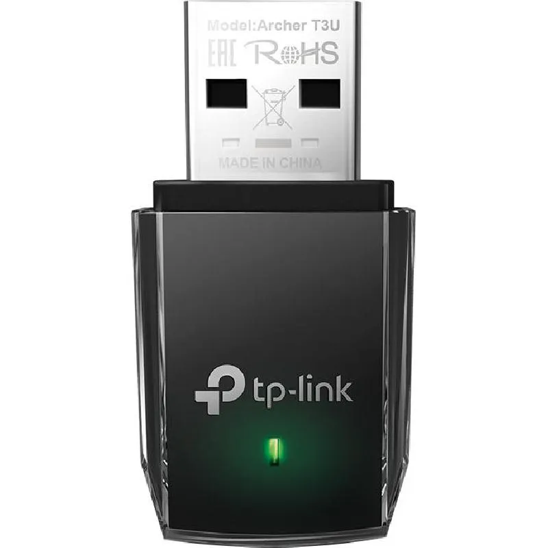 تي بي لينك آرشر تي 3 يو محول شبكة لاسكلي USB، (لاسلكي ايه سي (802.11 ايه سي، (5 جيجاهرتز/نطاق مزدوج (2.4 جيجاهرتز