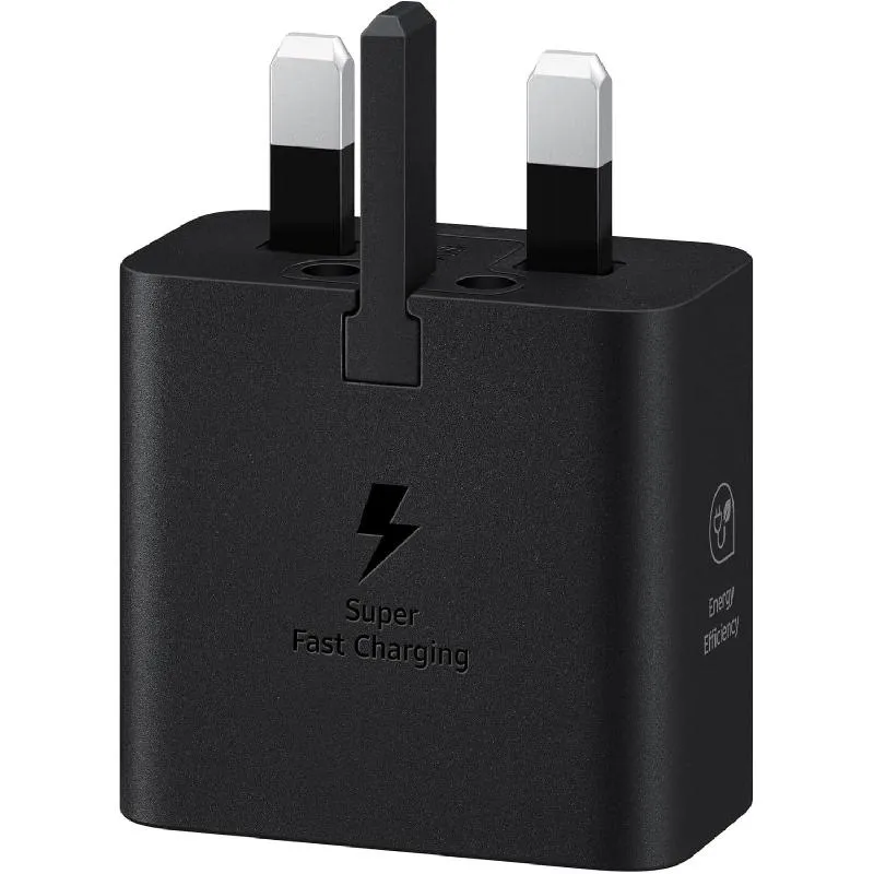 سامسونج محول السفر شاحن جداري، شحن فائق السرعة، أحادي USB-C، اسود