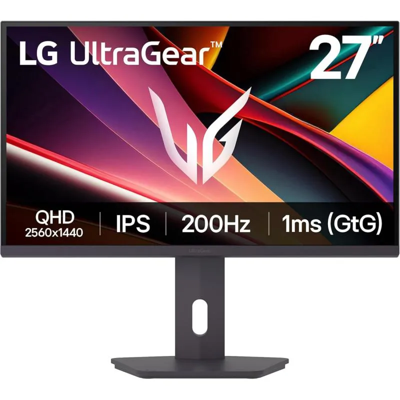 ال جي 27G610AB 27 بوصة، شاشة ألعاب، ليد، 200 هرتز، 1 مللي ثانية (GtG)، اسود