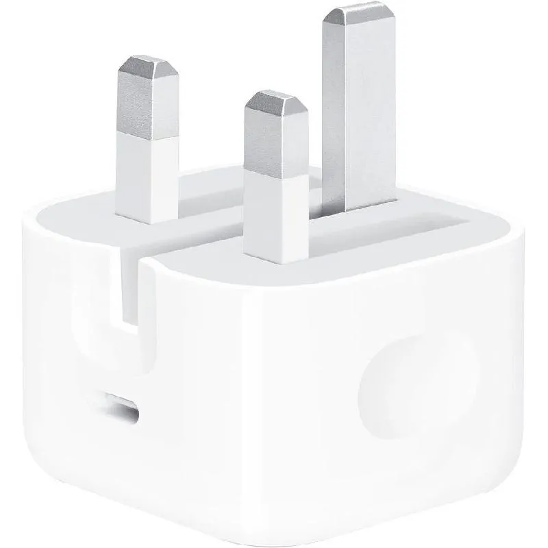 ابل أدابتر باور محول طاقة USB-C وات 20 بقوة، 20 وات، أحادي USB-C، ابيض