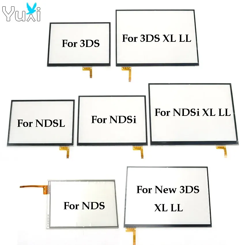 YuXi استبدال لوحة شاشة لمس عرض محول الأرقام زجاج لنينتندو DS لايت لوحدة التحكم NDSL NDSi الجديدة 3DS XL LL — صورة 1