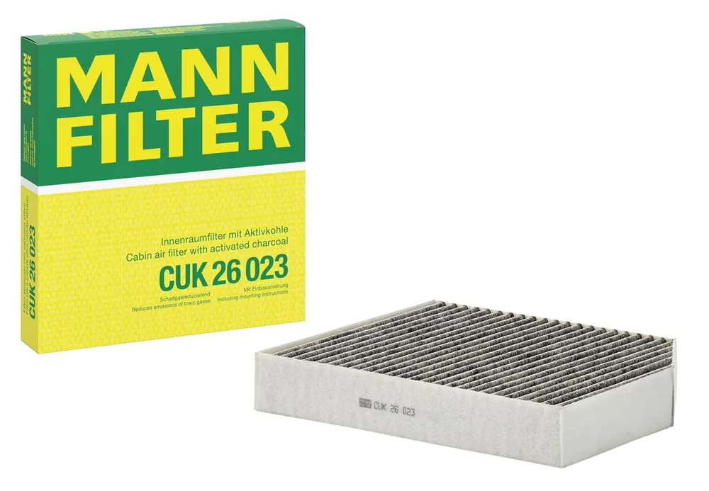 مان فلتر مكيف MANN CABIN (A/C) FILTER CUK26023 بالفحم النشط — صورة 1