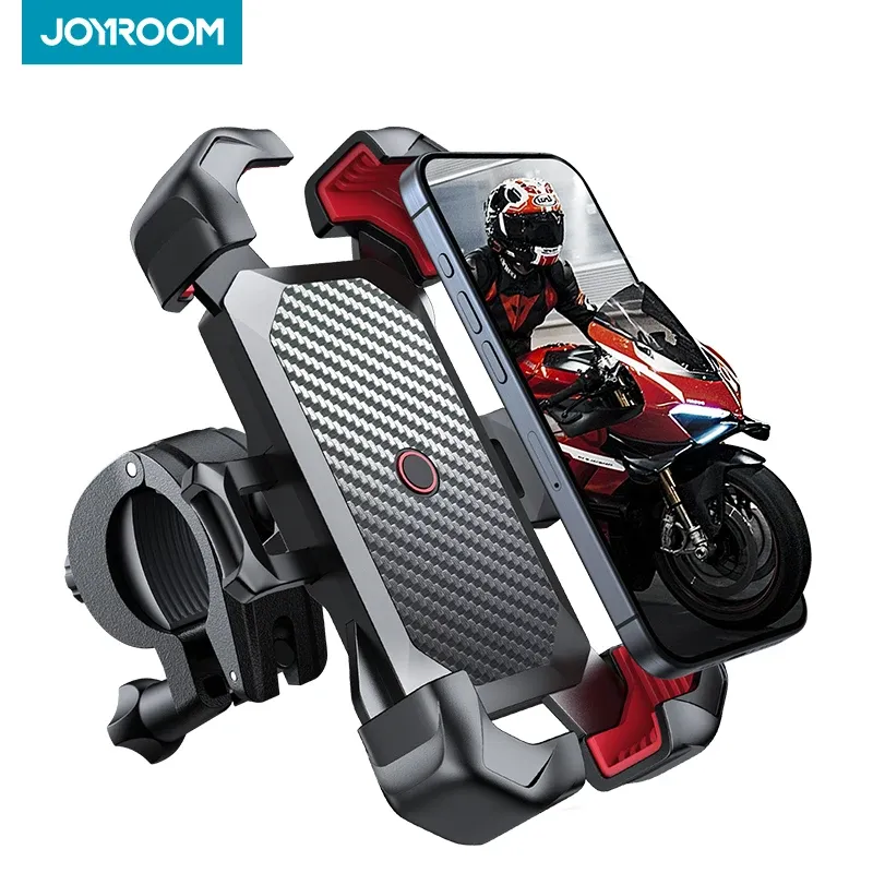 حامل هاتف الدراجة Joyroom 360 ° عرض حامل هاتف الدراجة العالمي لحامل الهاتف المحمول مقاس 4.7-7 بوصة ومشبك GPS المقاوم للصدمات — صورة 1