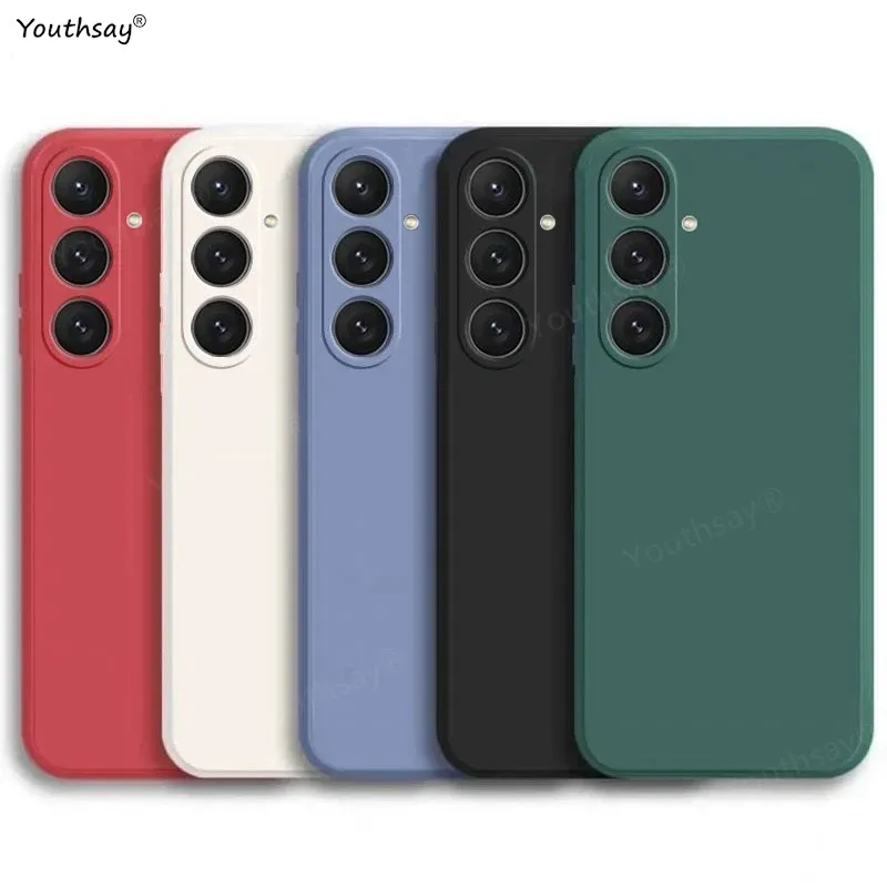 حافظة لهاتف سامسونج جالاكسي A16 حافظة لهاتف سامسونج جالاكسي A17 A16 A56 A36 A15 Funda Coque حافظة من السيليكون السائل الناعم لهاتف سامسونج A16 — صورة 1